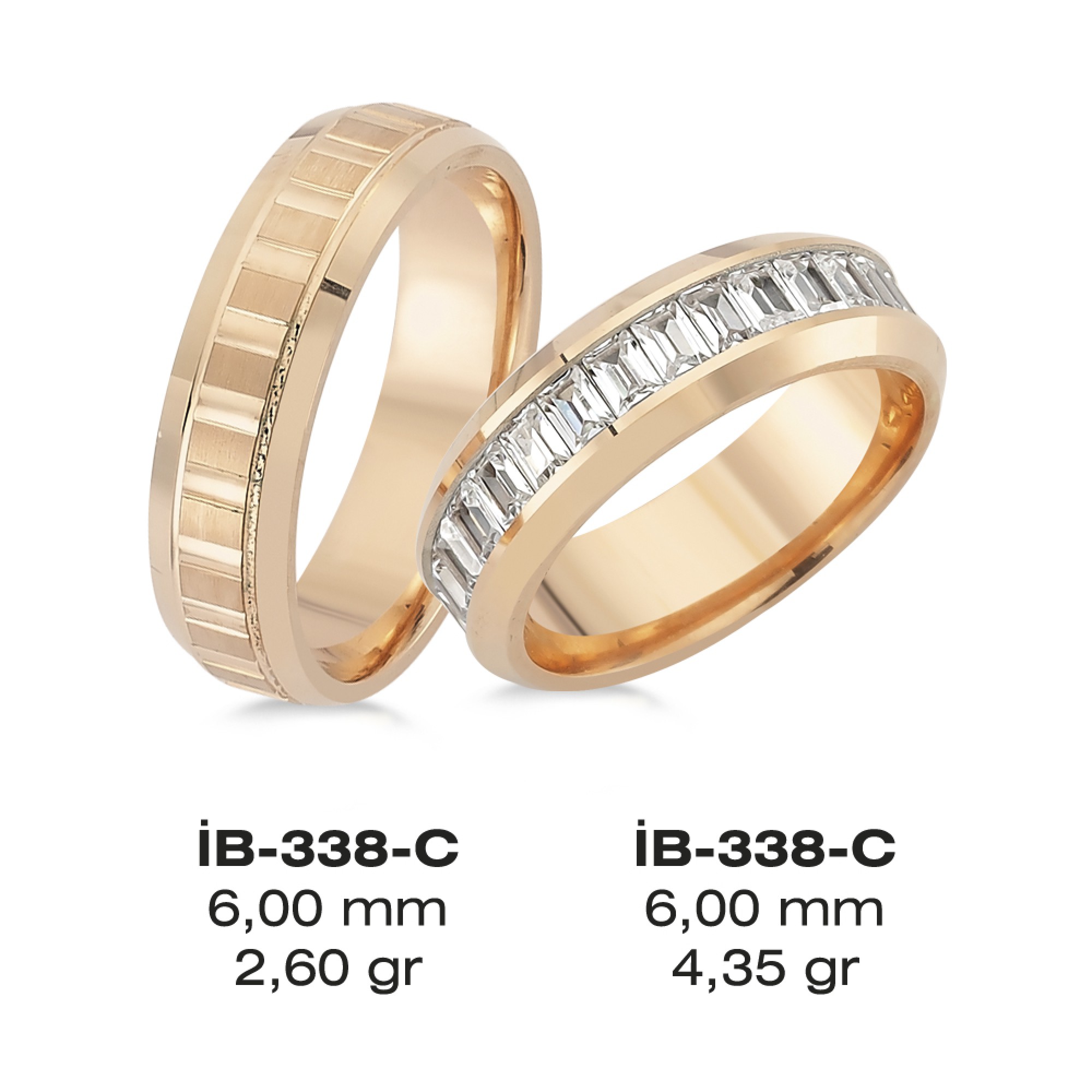 Rose Ehering - 338C