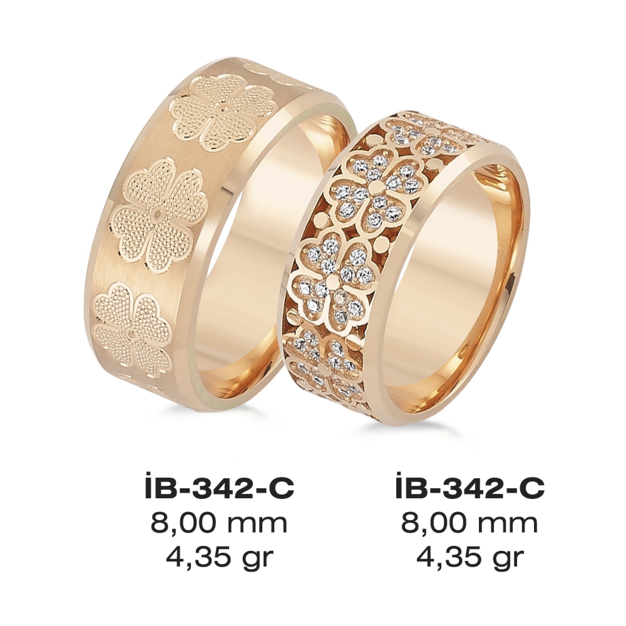 Rose Ehering - 342C