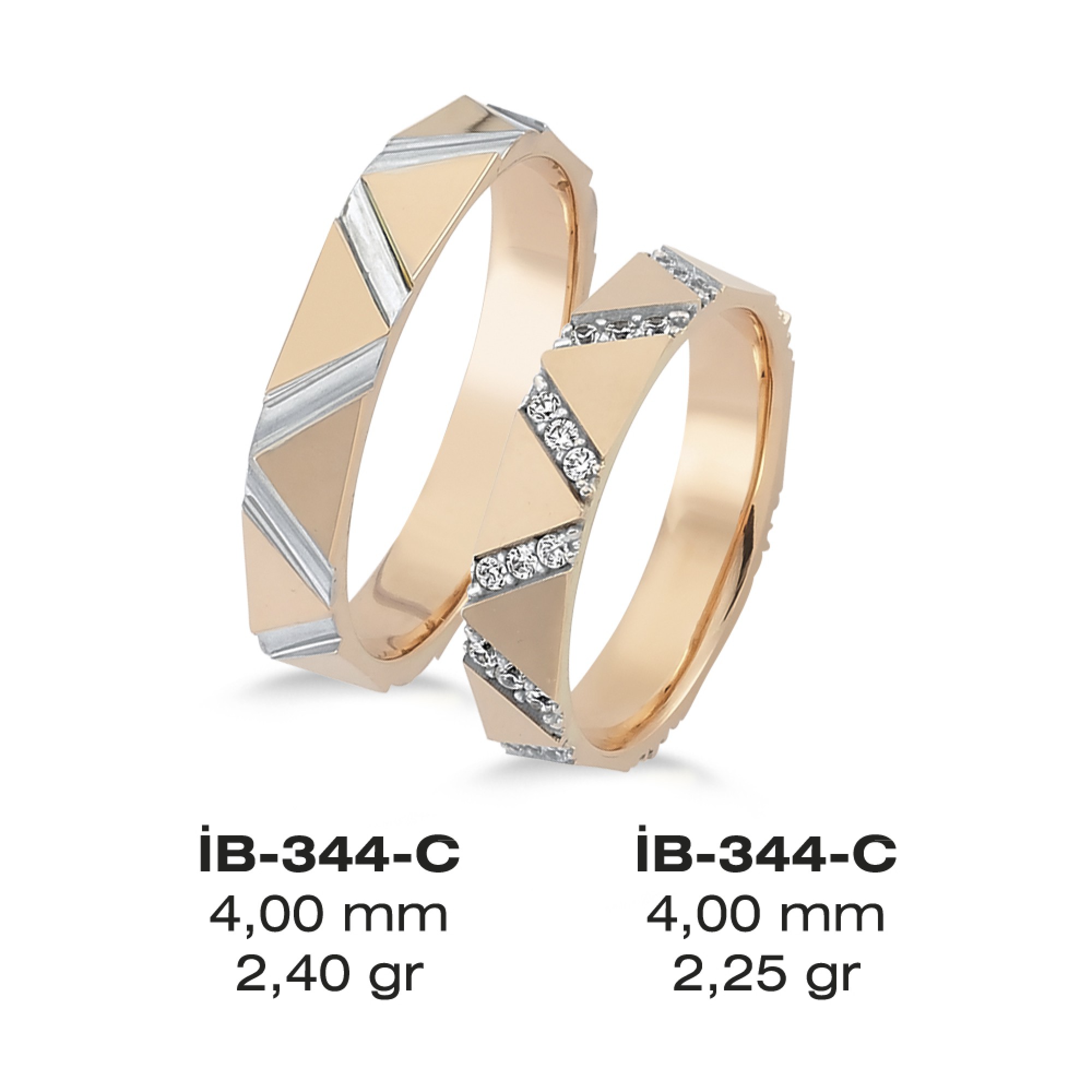 Rose Ehering - 344C