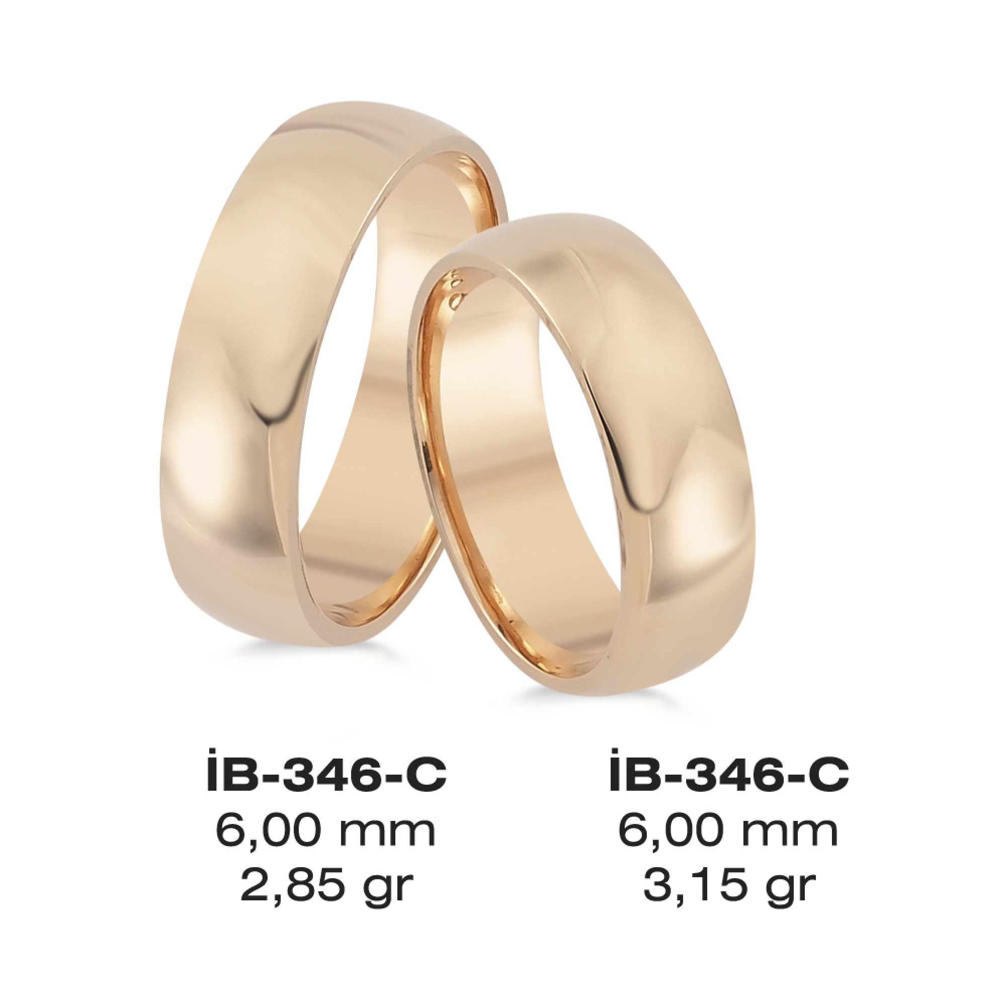 Rose Ehering - 346C
