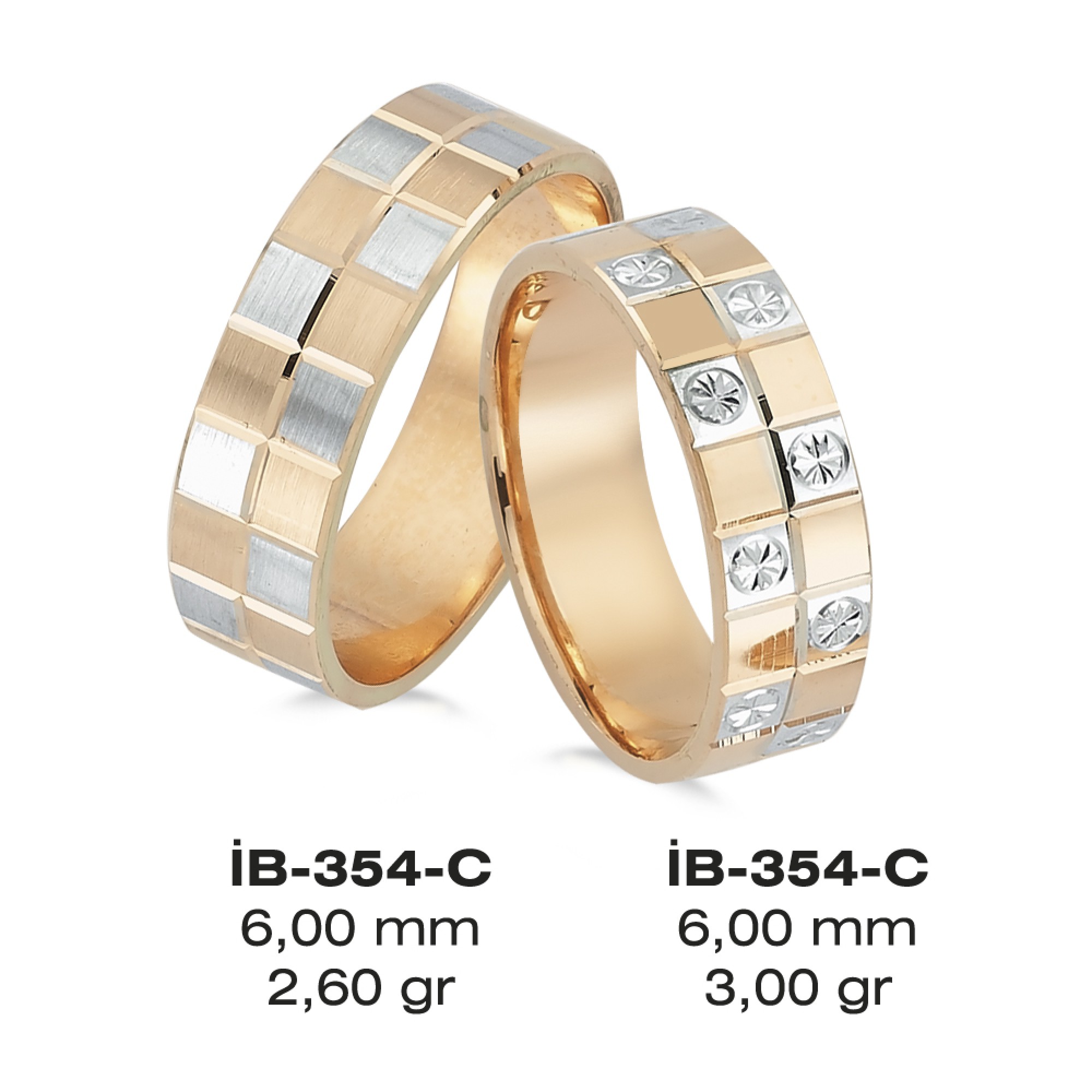 Rose Ehering - 354C