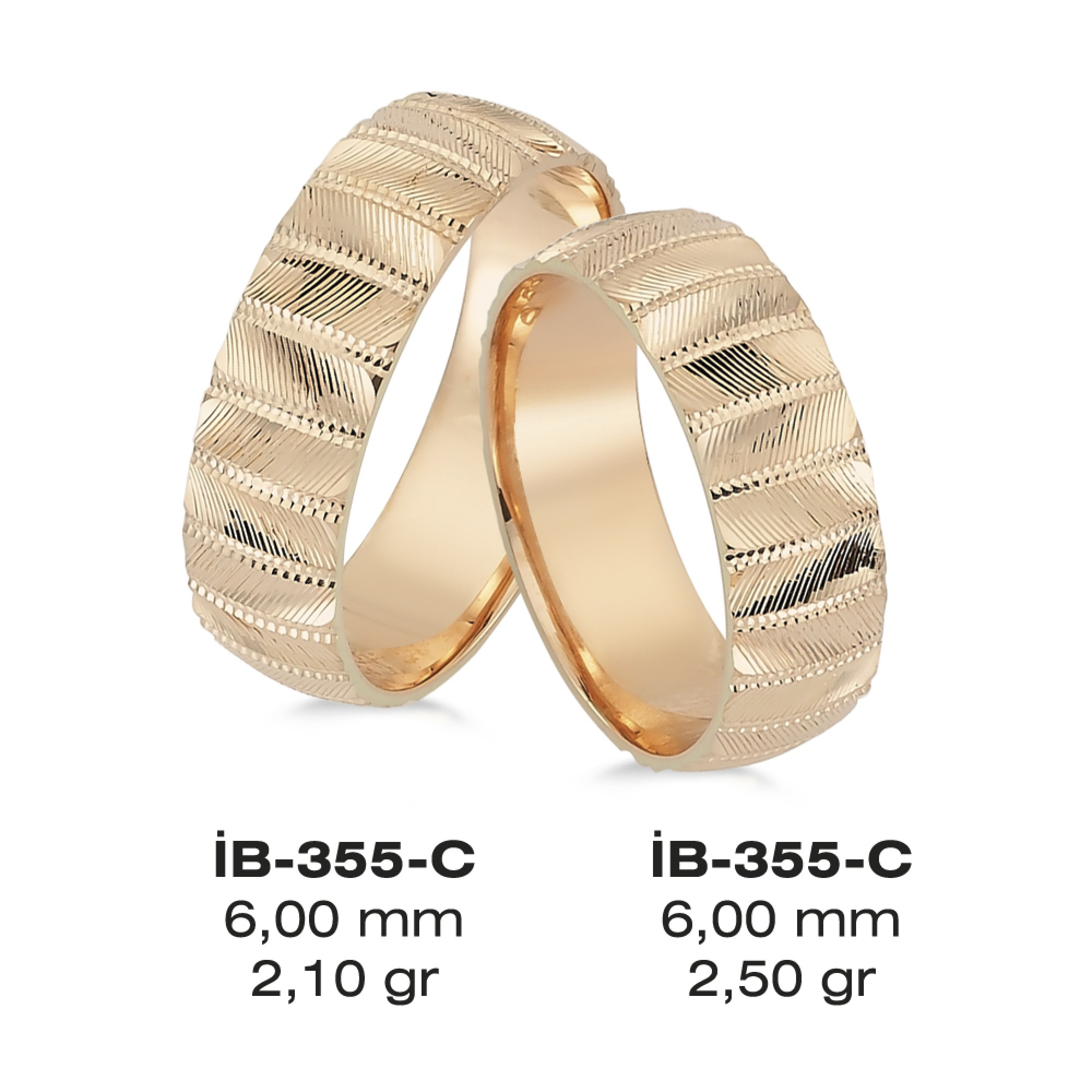 Rose Ehering - 355C