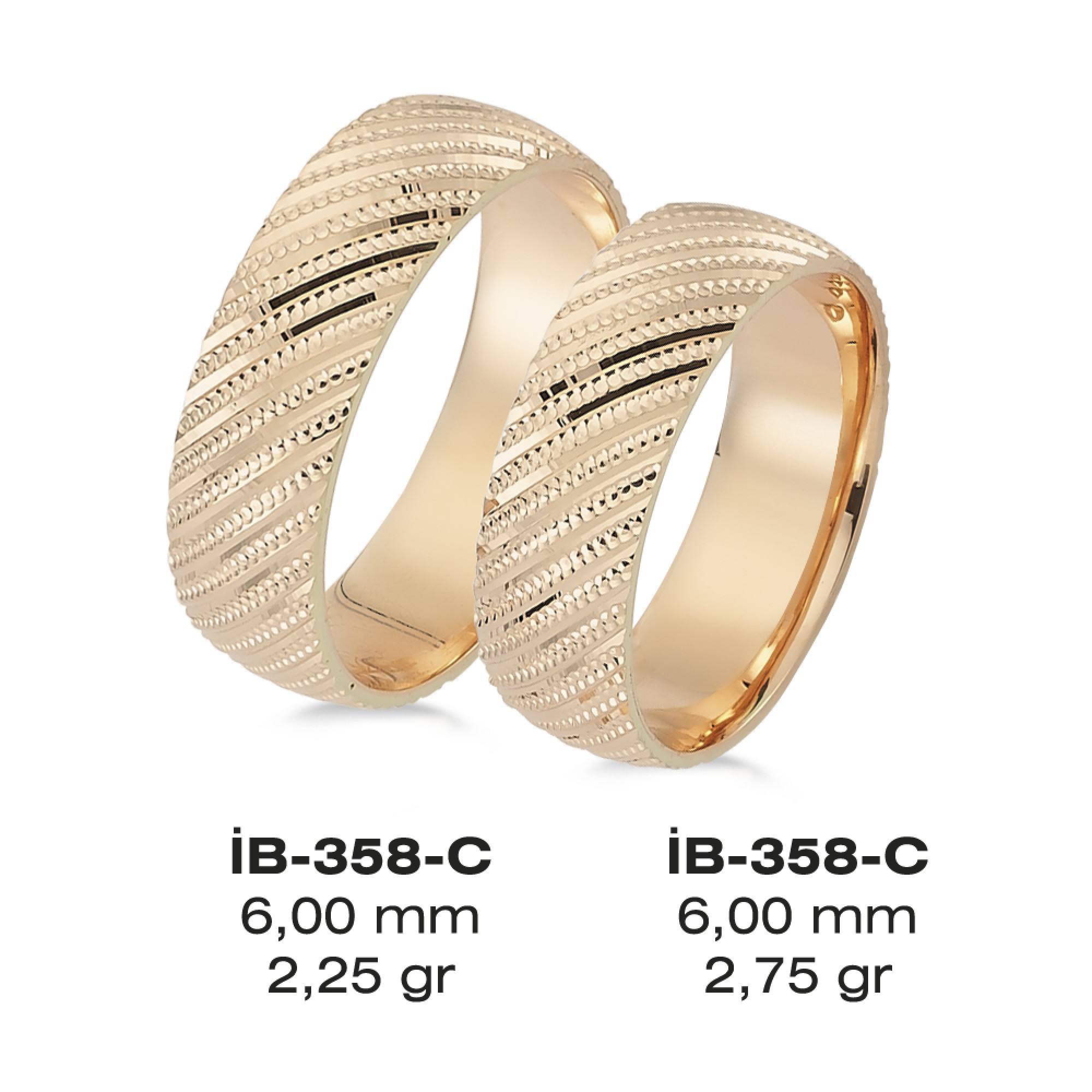 Rose Ehering - 358C