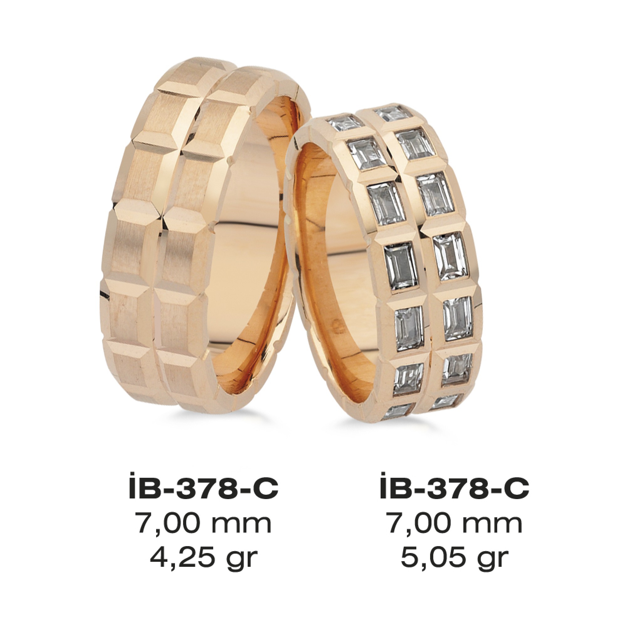 Rose Ehering - 378C
