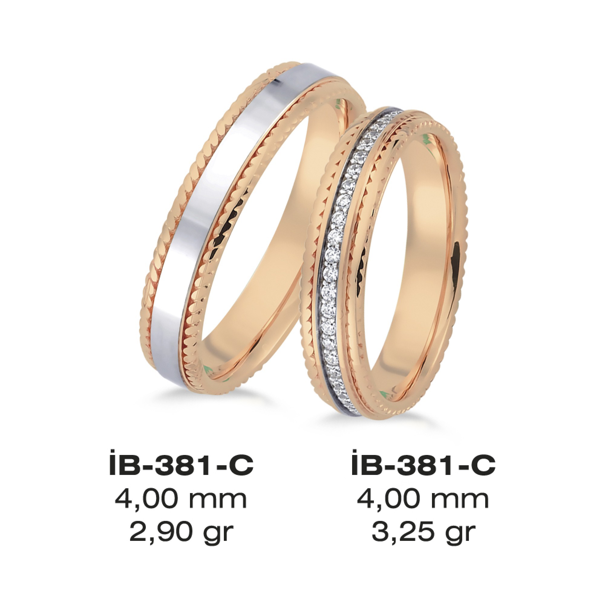 Rose Ehering - 381C