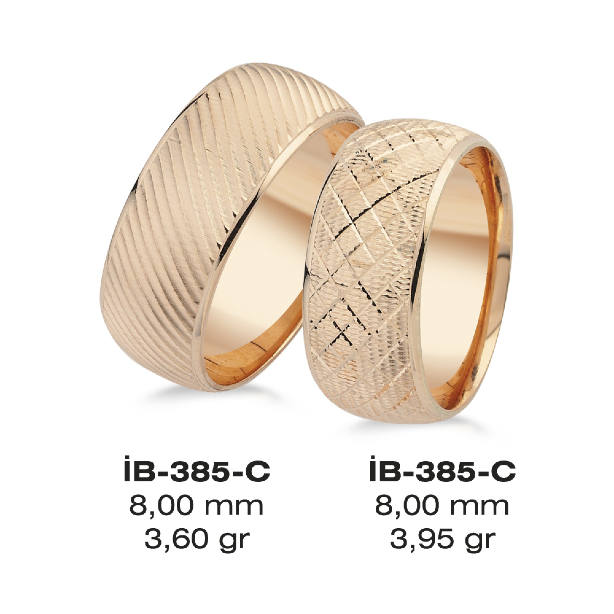 Rose Ehering - 385C