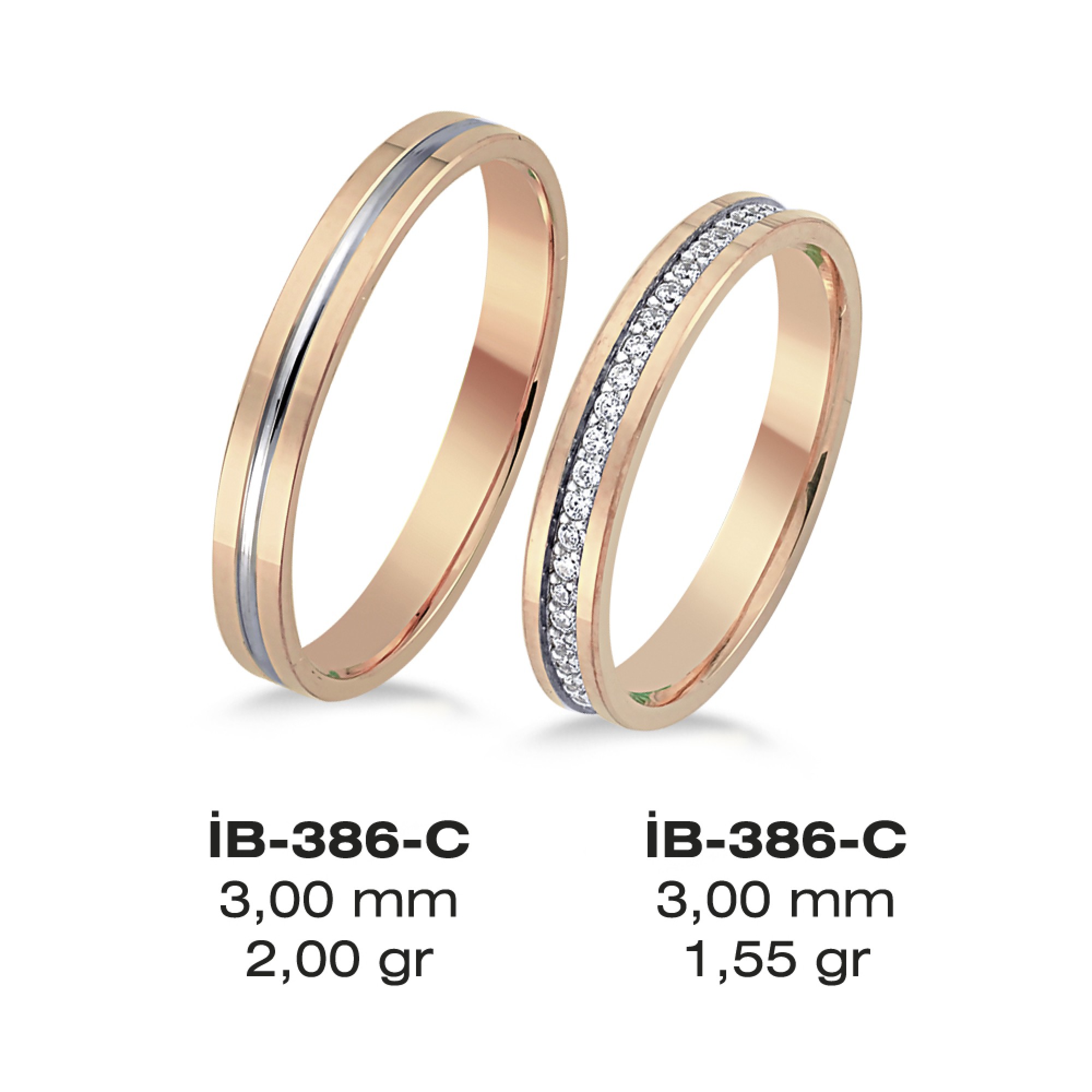 Rose Ehering - 386C