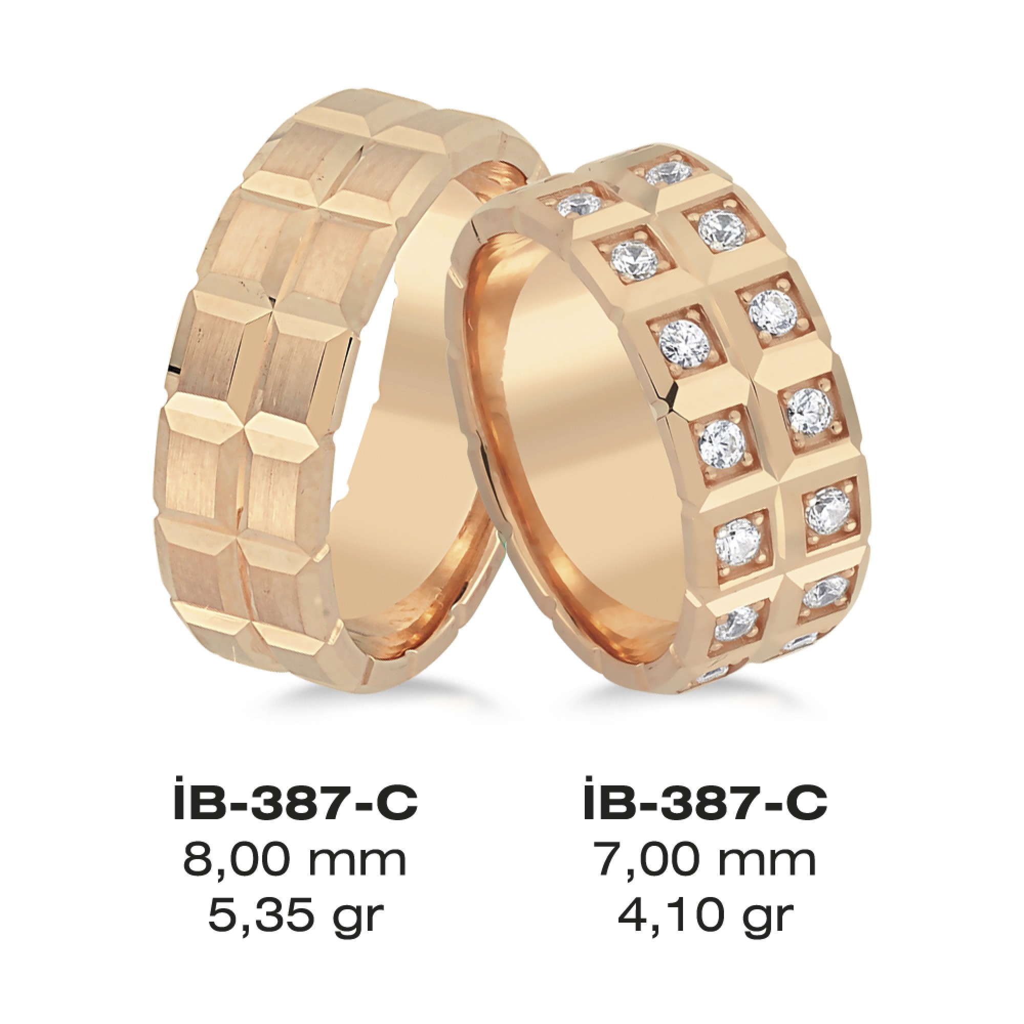 Rose Ehering - 387C
