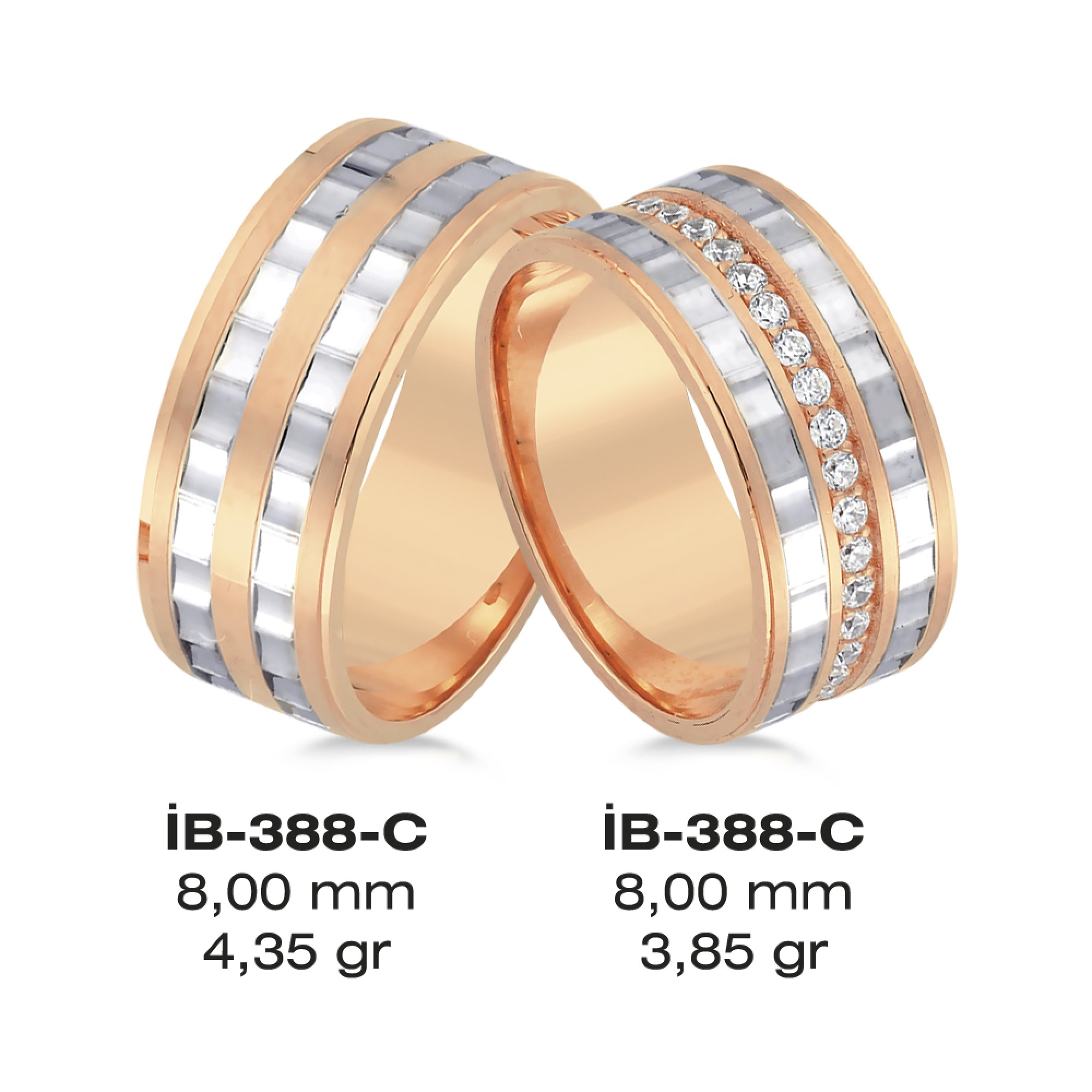 Rose Ehering - 388C