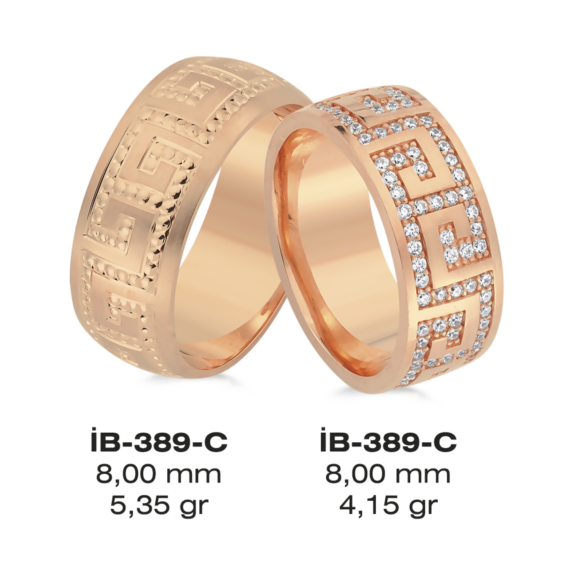 Rose Ehering - 389C