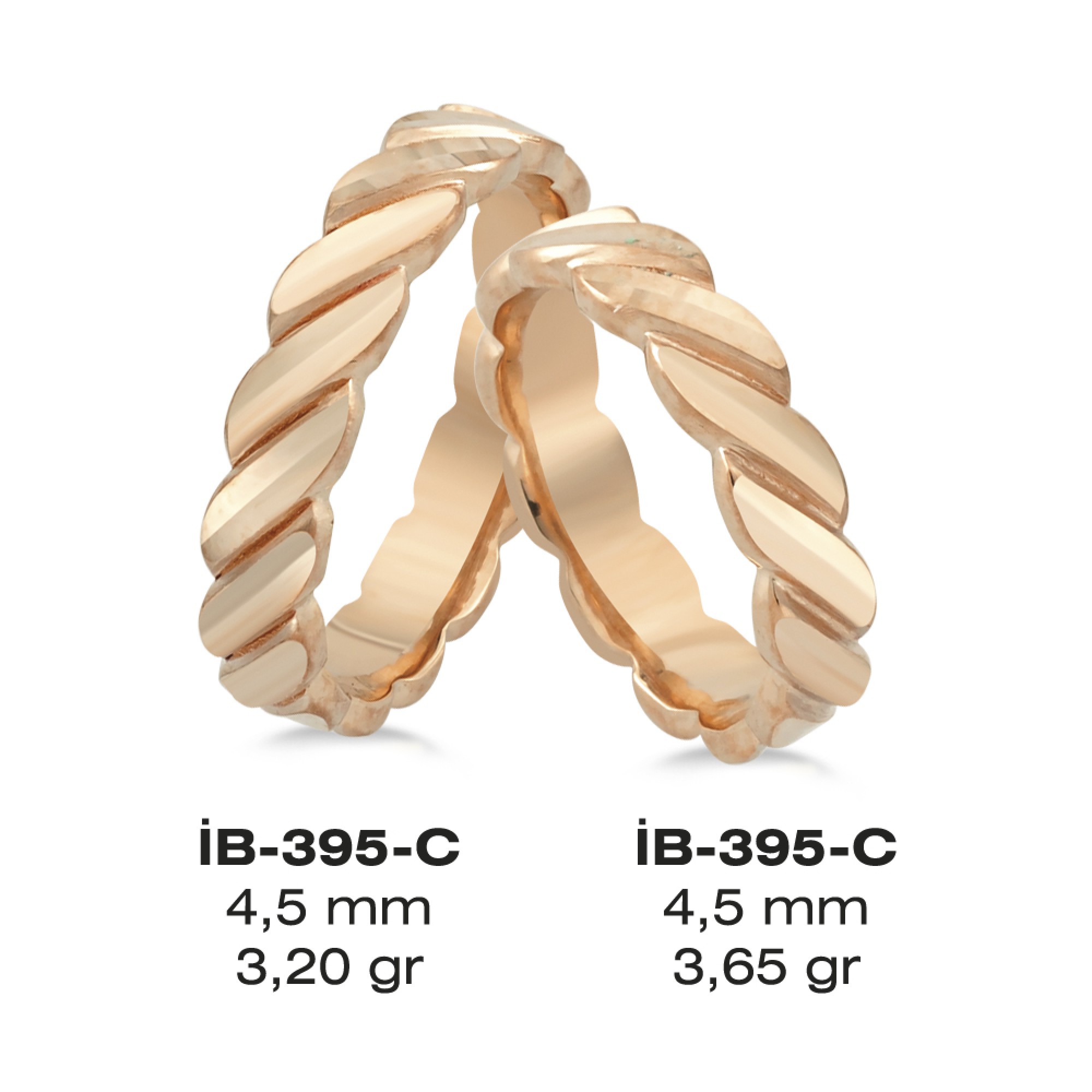 Rose Ehering - 395C