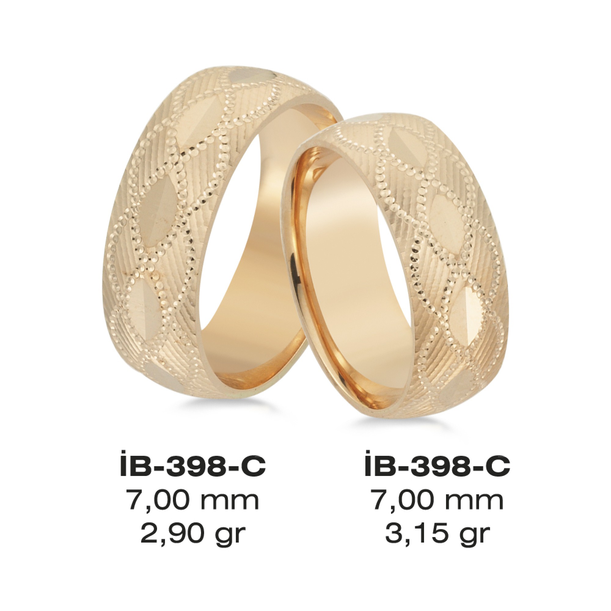 Rose Ehering - 398C