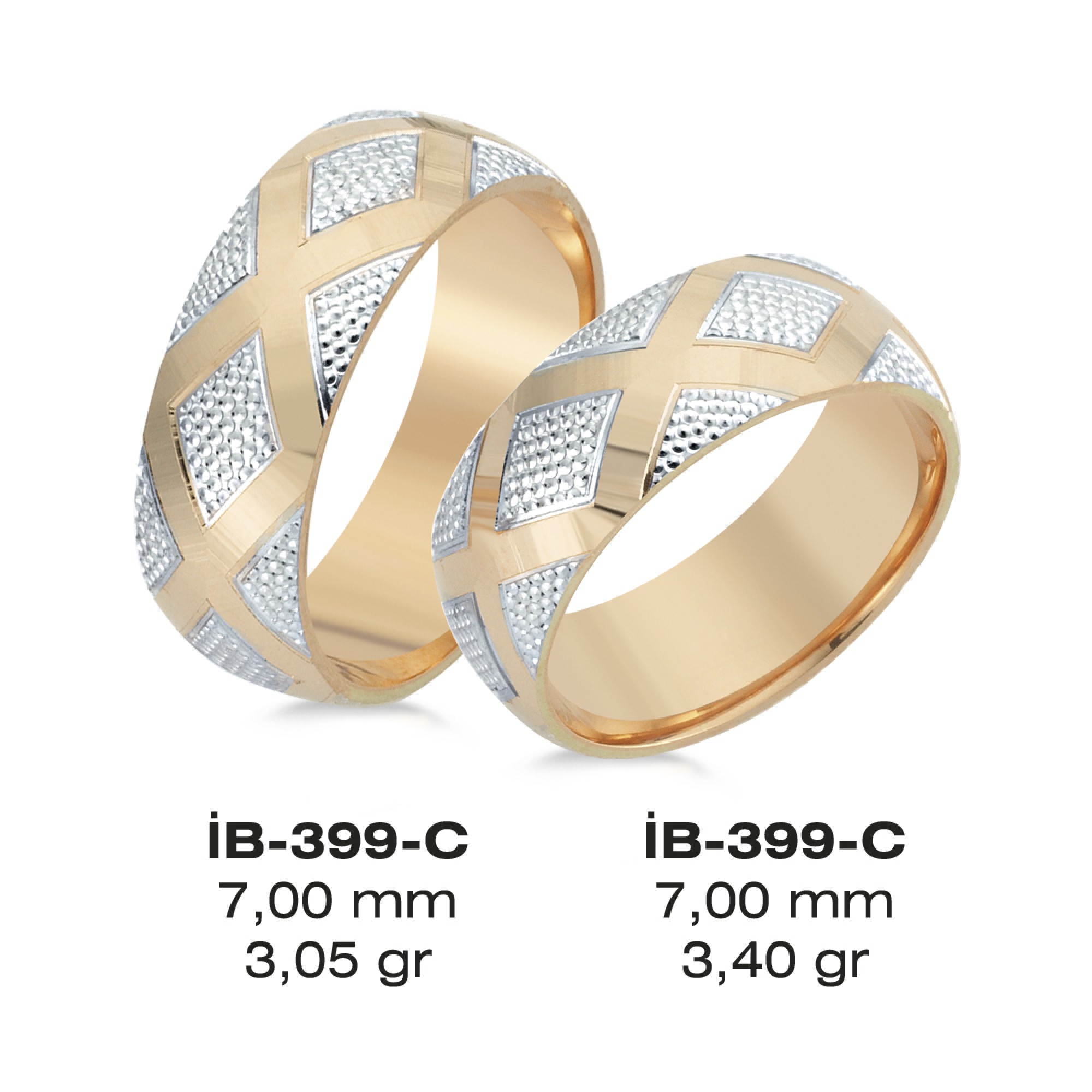 Rose Ehering - 399C