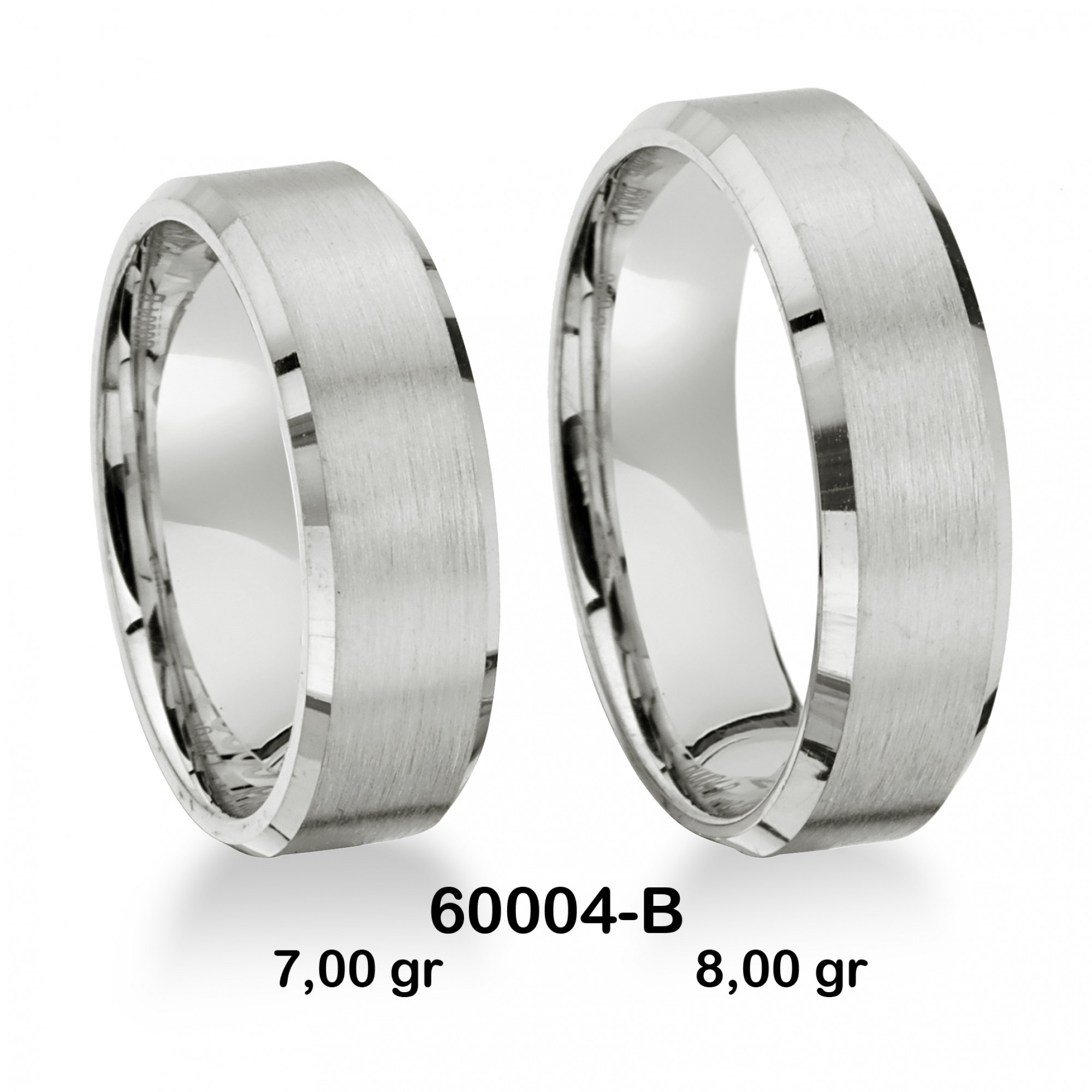 Klassischer Ehering - 60004-B