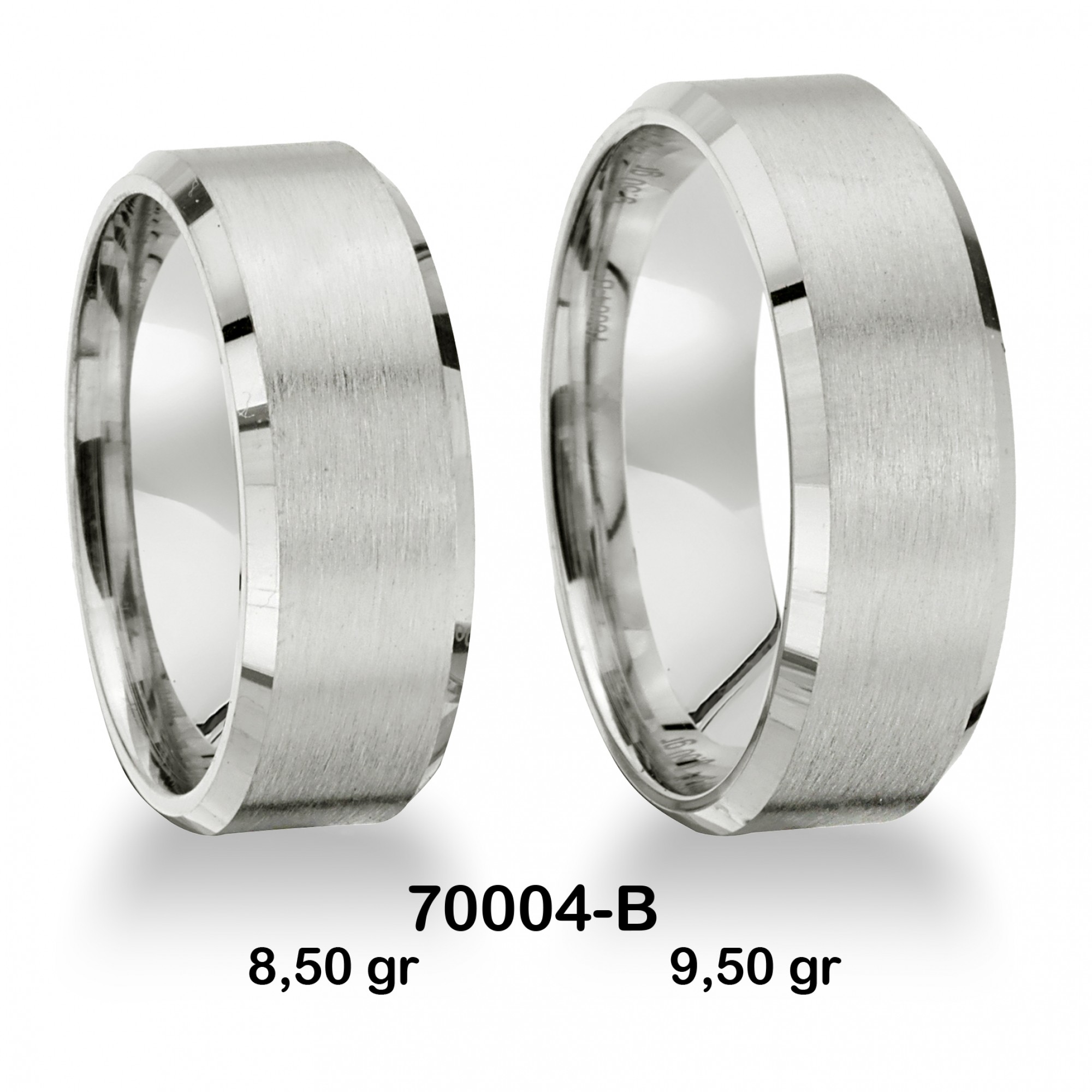 Klassischer Ehering - 70004-B