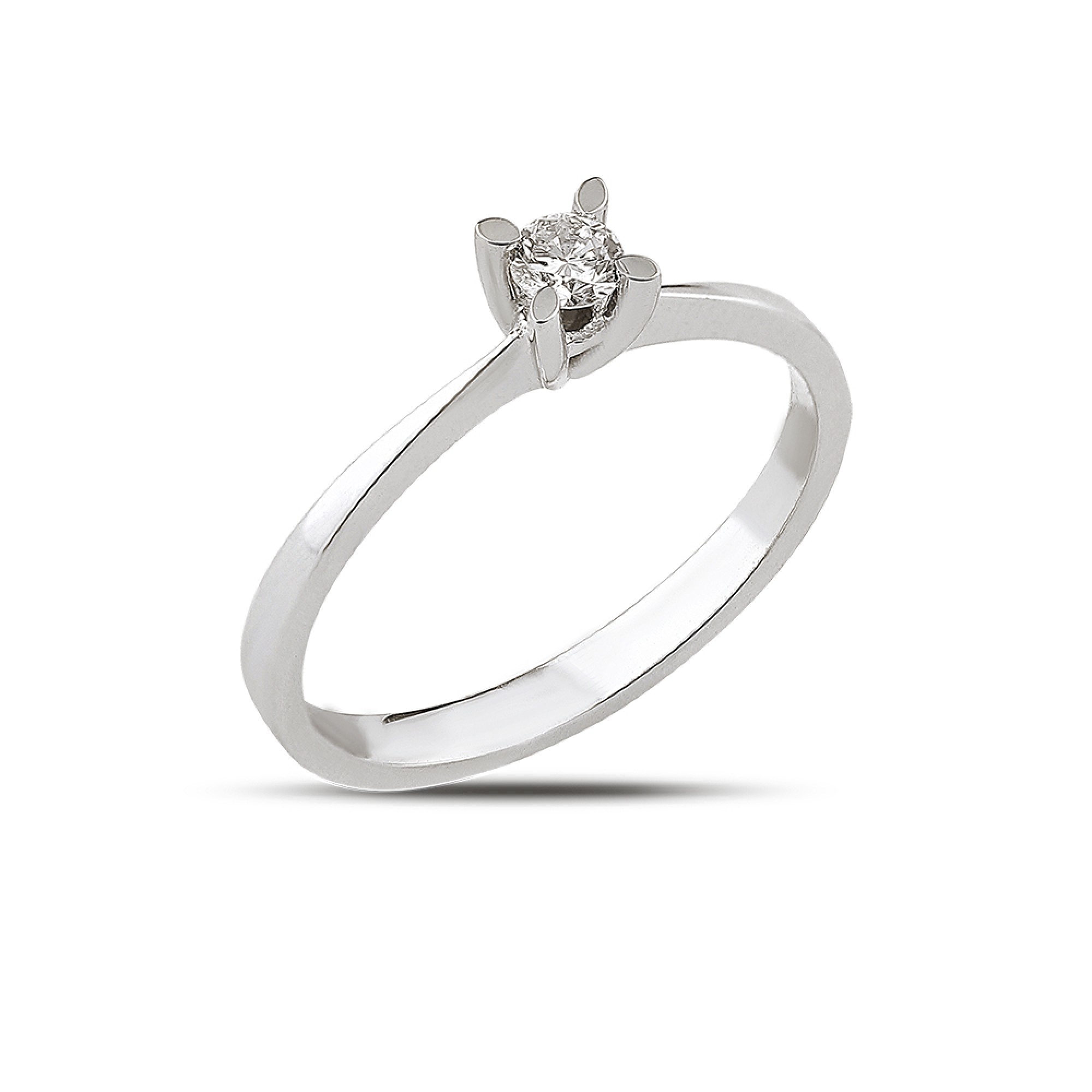 0.13 ct. Diamant Solitärring