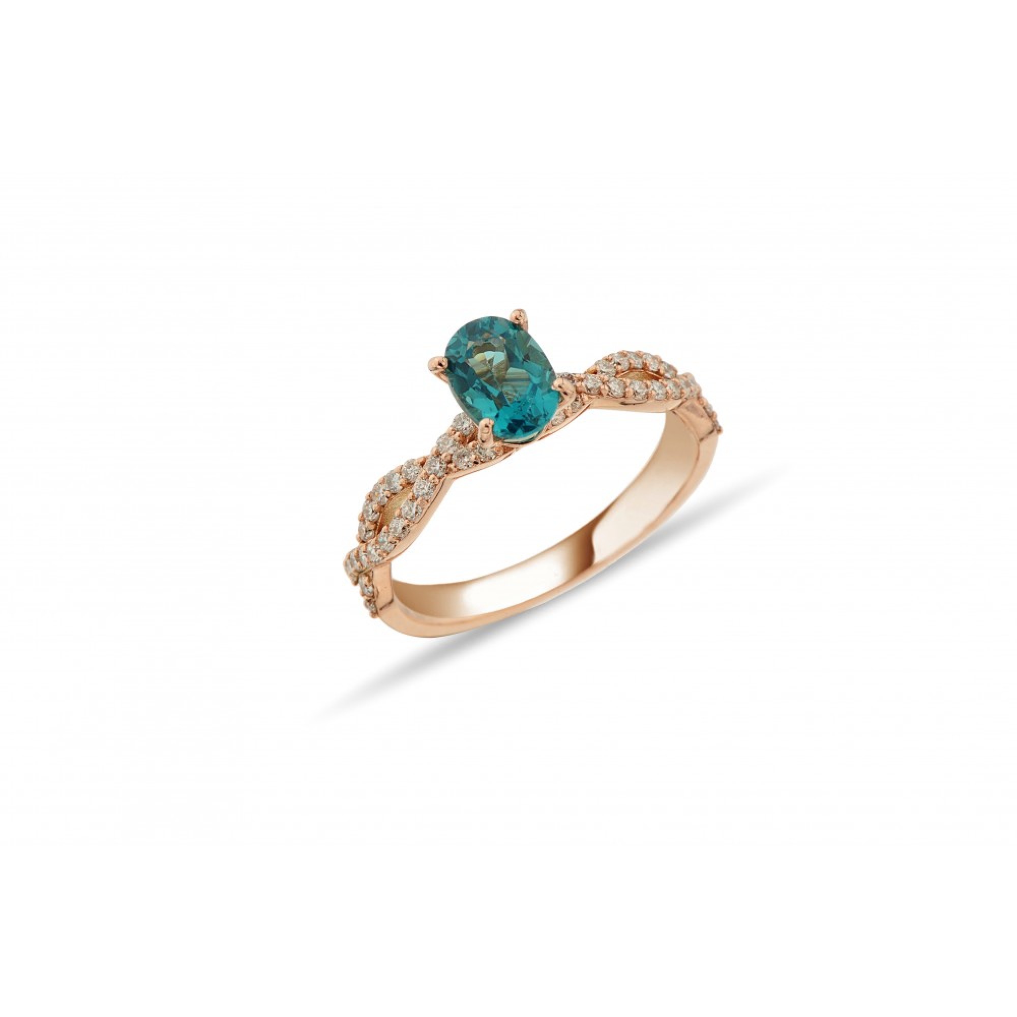 1.34 ct. London Blau Farbige Steinringe