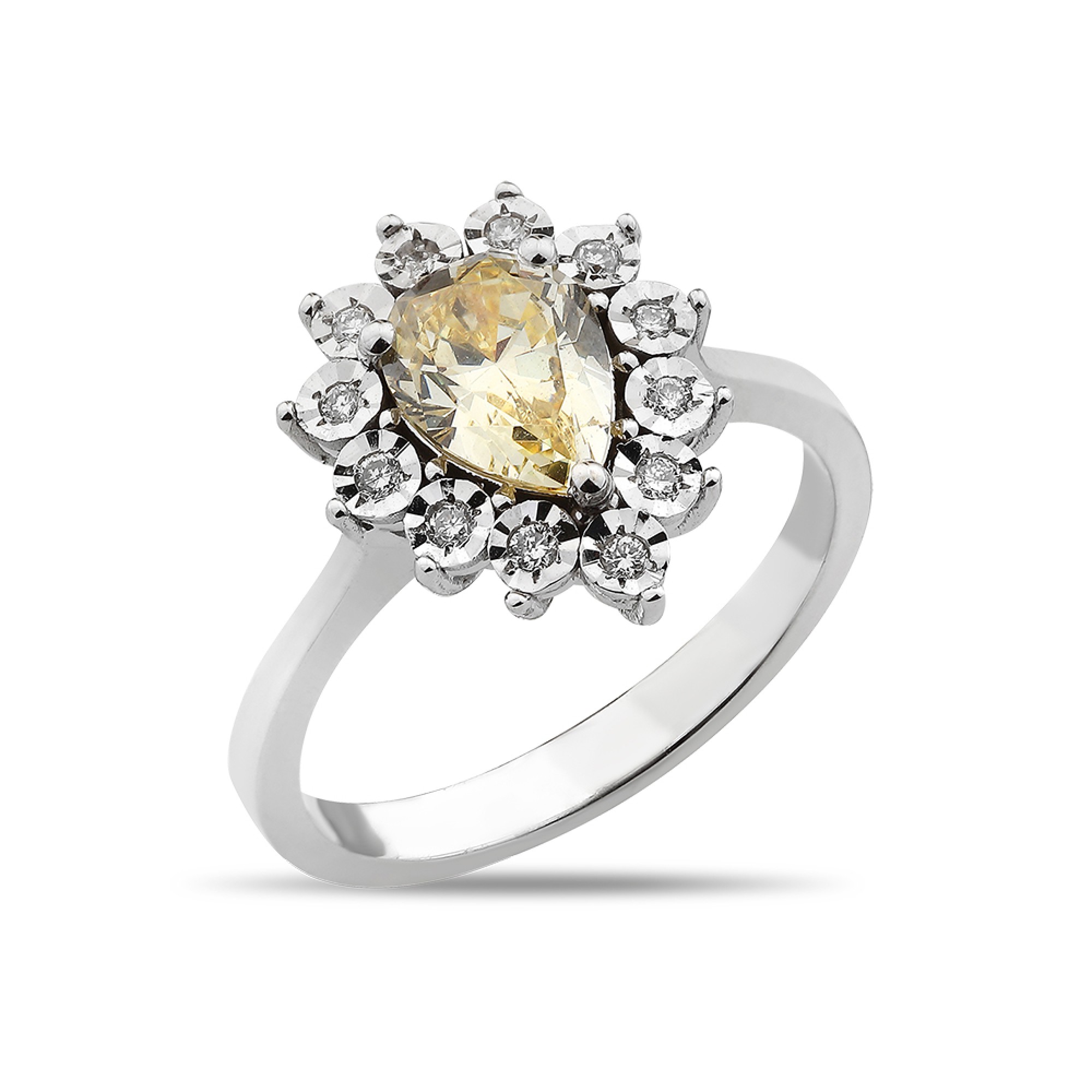 2.12 ct. Fensy Farbige Steinringe