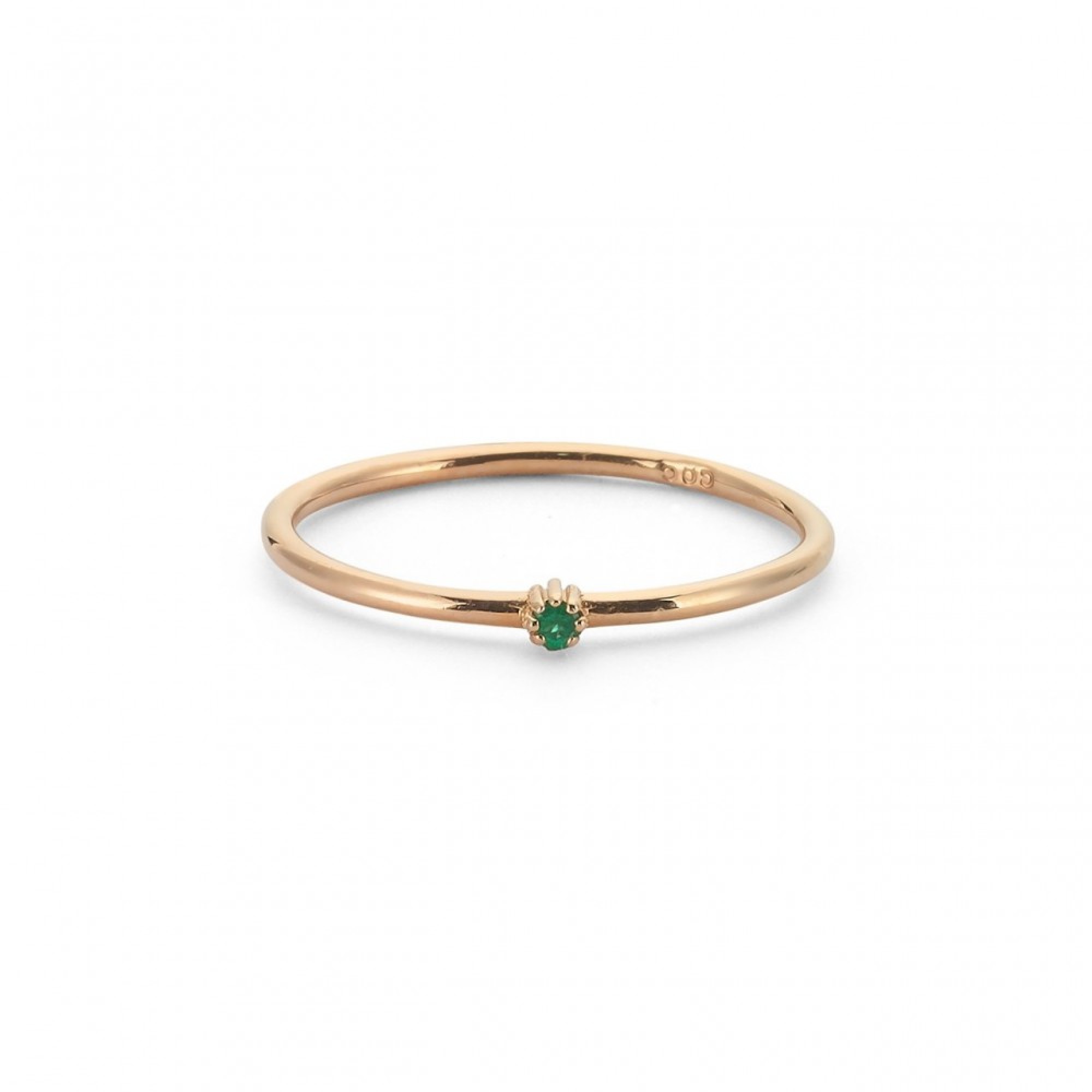 0.03 ct. Smaragd-Diamantring