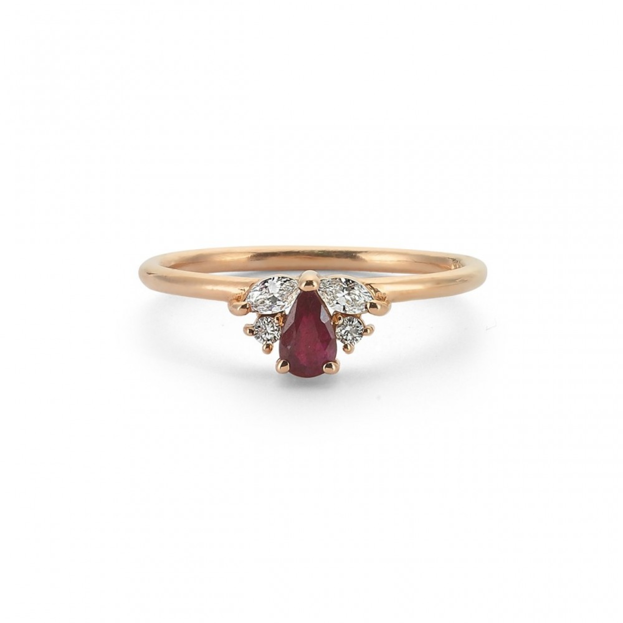0.57 ct. Rubinring
