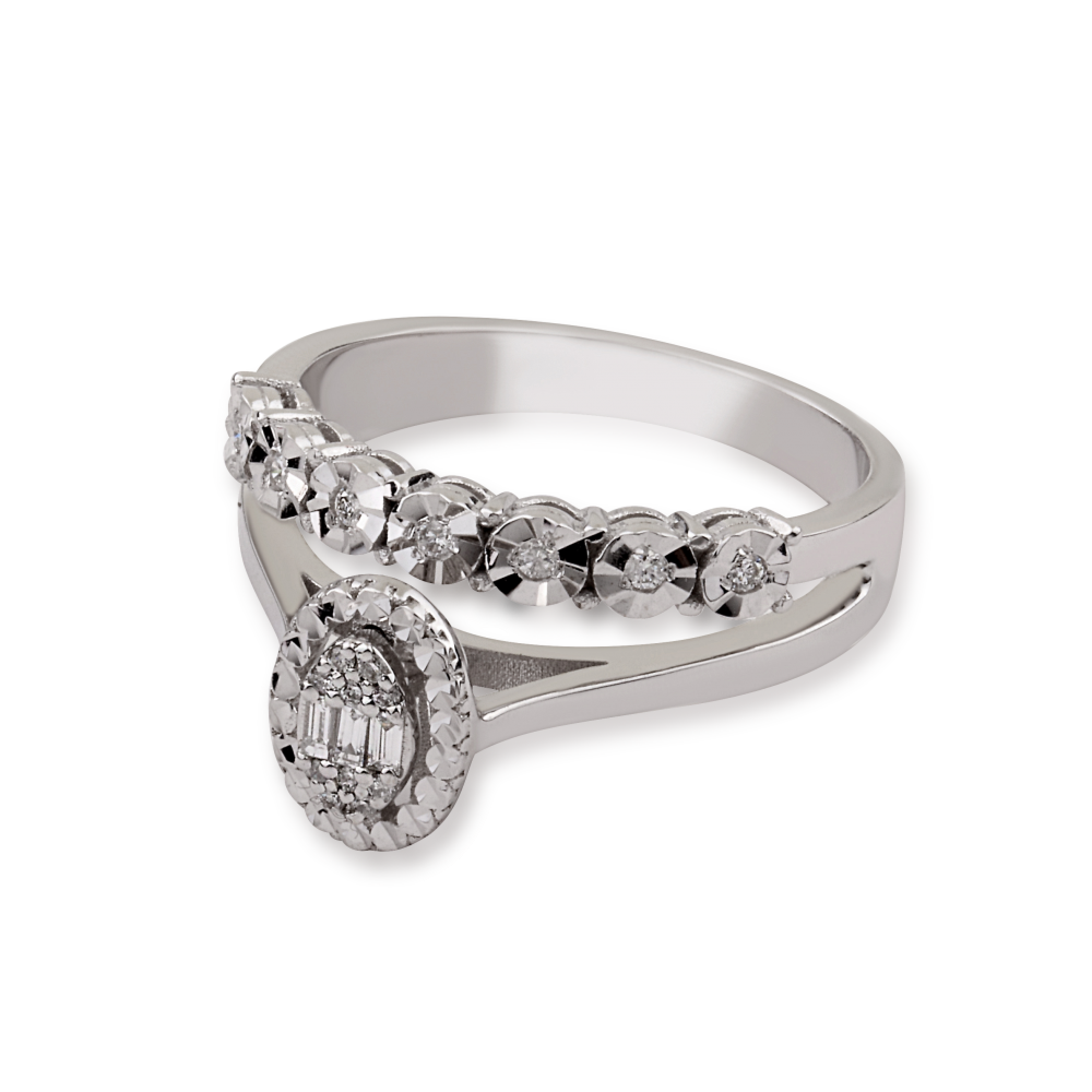 0.12 ct. Ring-Mit-Diamanteffekt