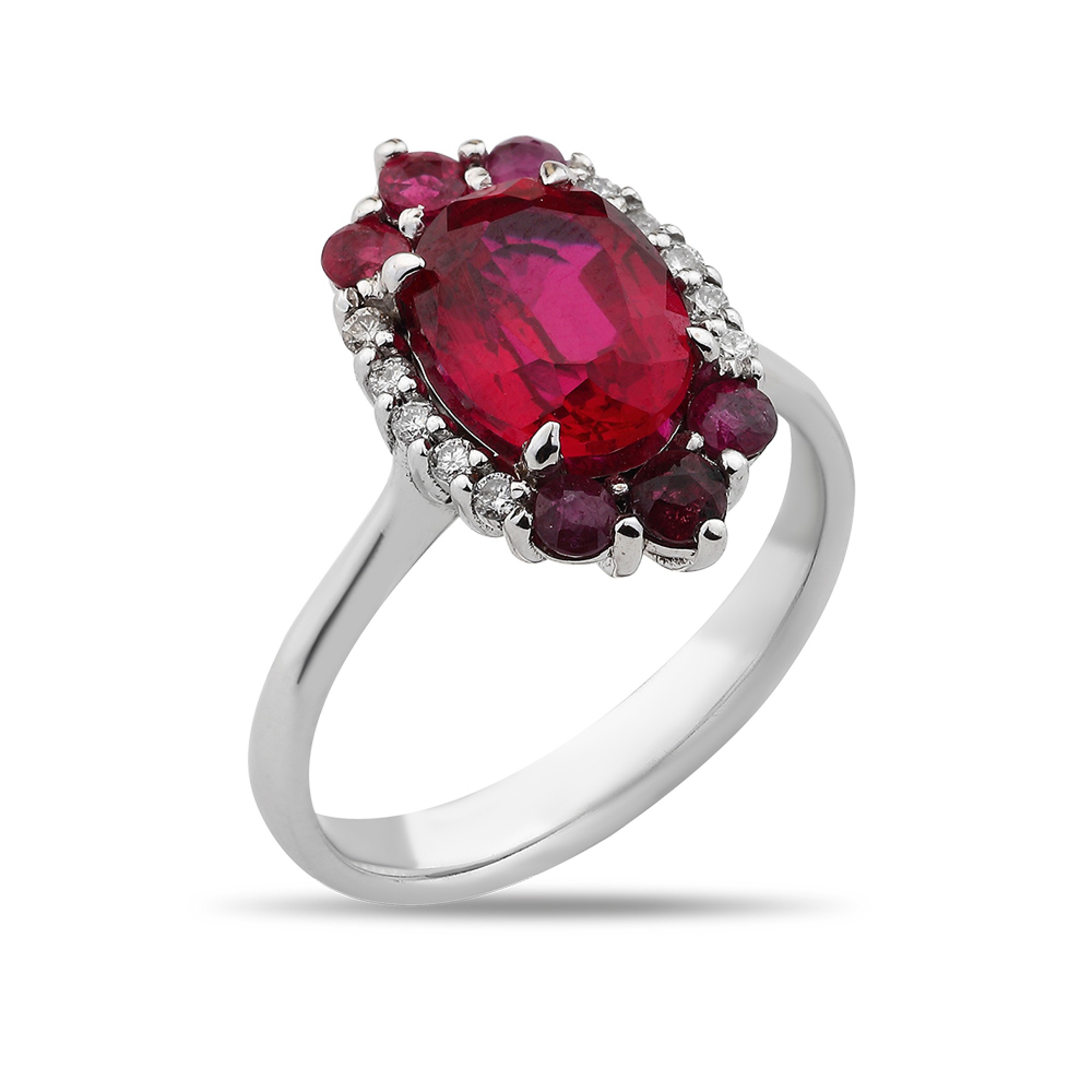 3.26 ct. Rubin Farbige Steinringe